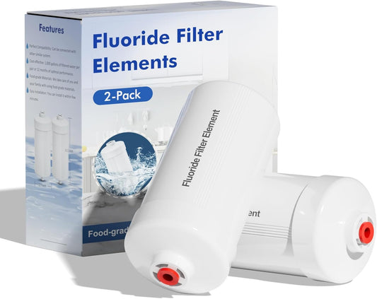 Purewell FL-2 White 5-Stage Fluoride Purification Elements, Replacement for Berkey® PF-2® Fluoride