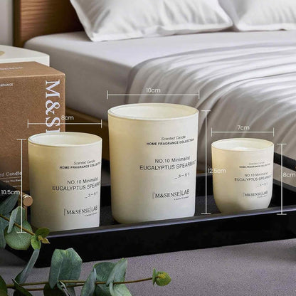 M&SENSE Natural Soy Candle| Sparkling Fruit Drops | 16.6 oz, 95H Burn | Minimalist Scented Candle for Relaxation, Gifting, Home Décor | for Bedroom, Office, Party Large