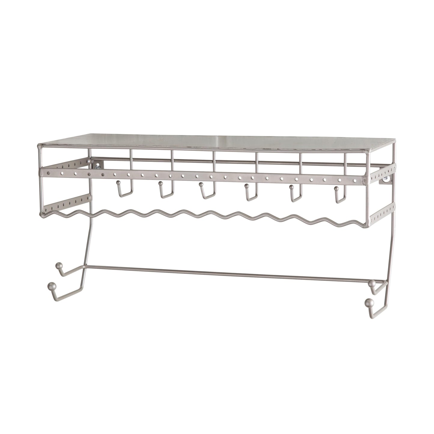 Simplify Wall Mounted Jewelry Organizer | Dimensions: 14.6"x 3.9"x 7.5" | 1 Tier | Home