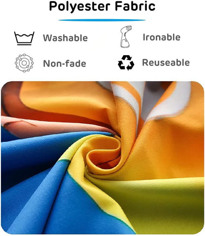 Loccor 5x4ft Tie Dye Tapestry Light Orange Watercolor Craft Dirty Tie-Dye Textile Abstract Chaotic Hippie Tapestry Wall Hanging for Living Room Bedroom Decor （Pattern Painted on Polyester Fabric）