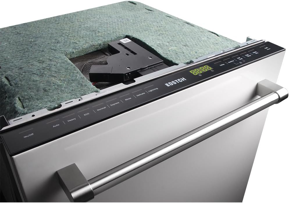 Large Capacity 24 inch Top Control Built-In Dishwasher with Third Rack ??ENERGY STAR Certified, 47-dBA Ultra-Quiet, Stainless Steel (White)