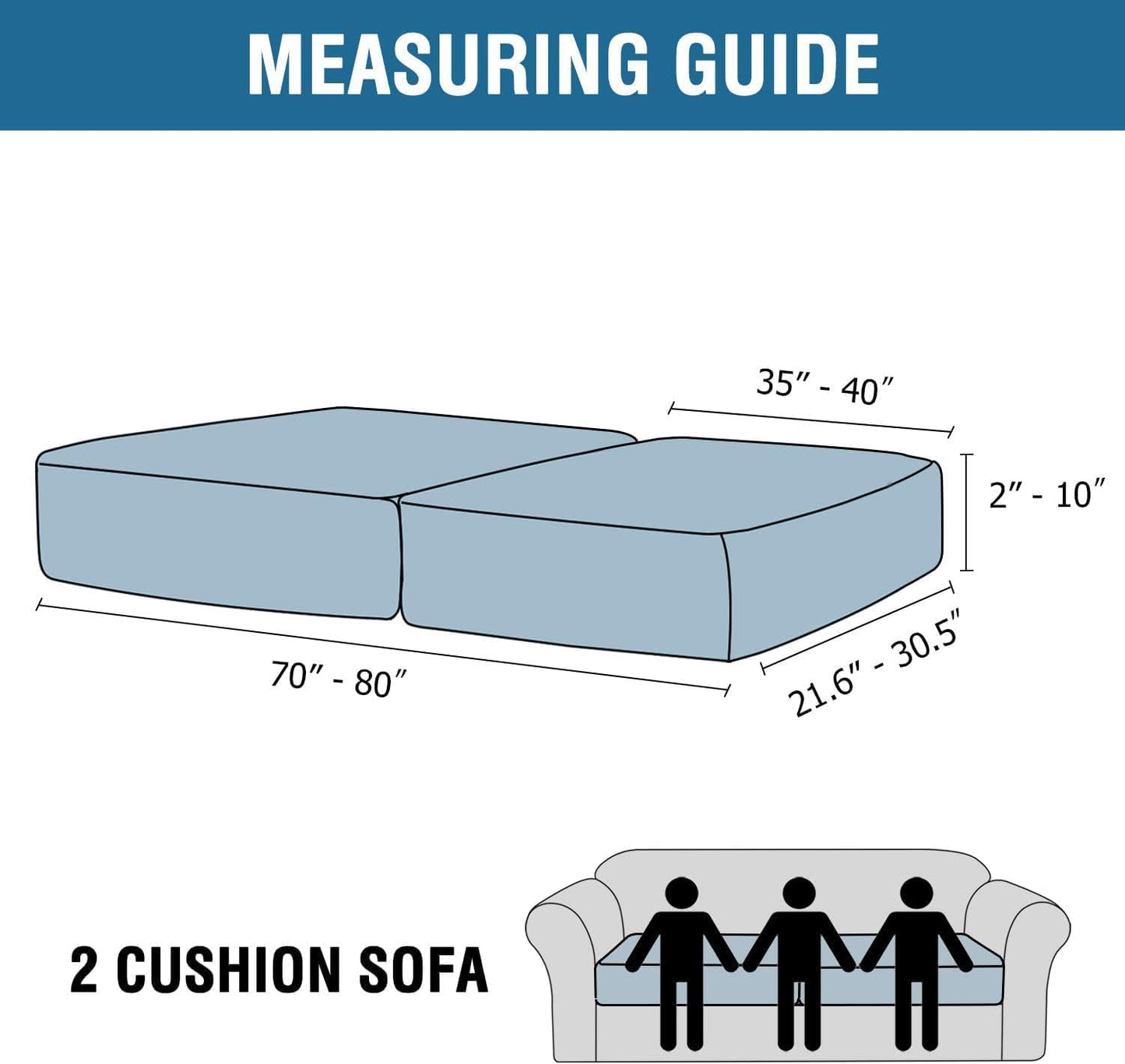 H.VERSAILTEX Velvet Stretch Couch Cushion Cover Plush Cushion Slipcover for Chair Loveseat Sofa Cushion Furniture Protector Seat Cushion Sofa Cover (2 Piece Large Sofa Cushion Covers, Mocha)