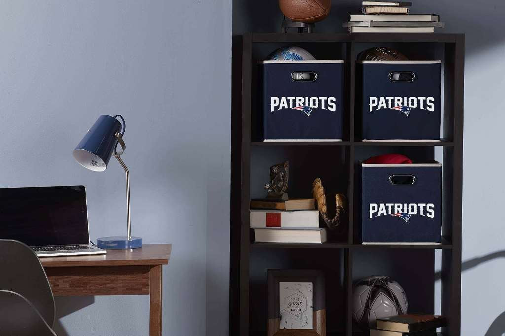 Franklin Sports NFL New England Patriots Collapsible Storage Bin