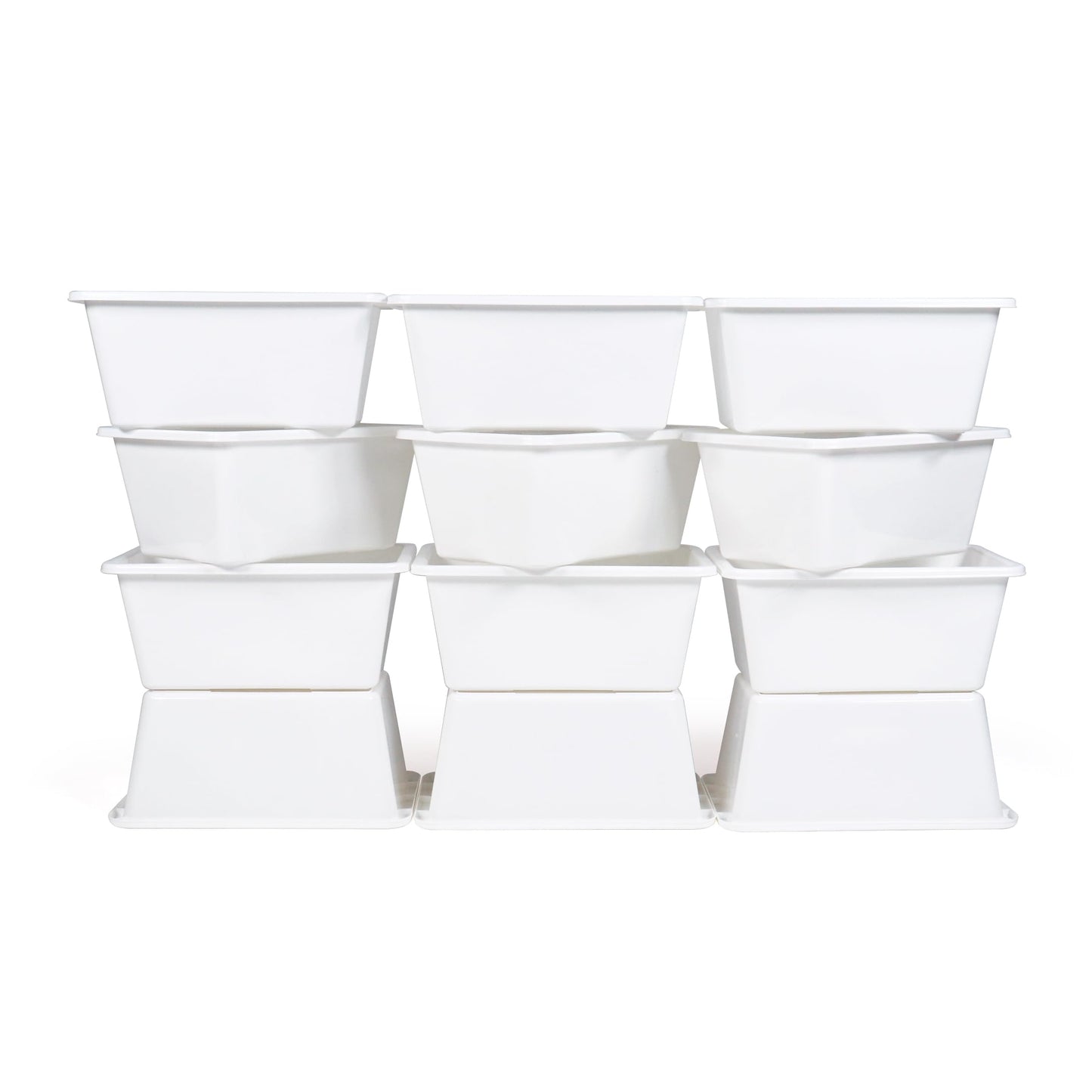 Humble Crew Plastic Storage Bins for Kids, Small Removable Toy Organizer
