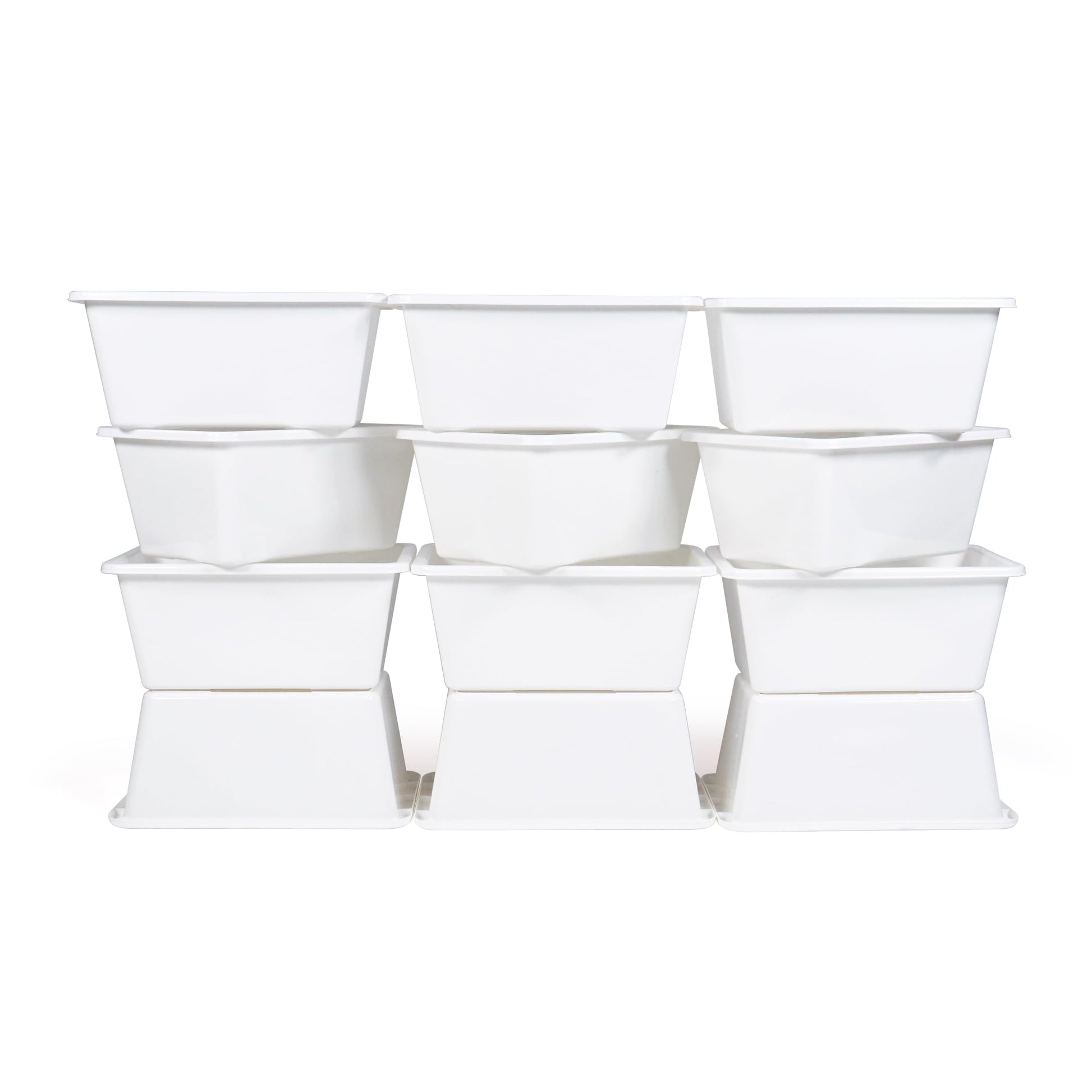 Humble Crew Plastic Storage Bins for Kids, Small Removable Toy Organizer