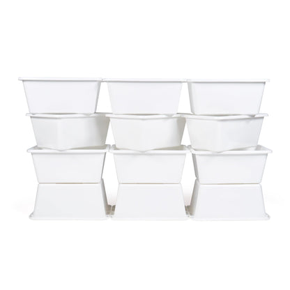 Humble Crew Plastic Storage Bins for Kids, Small Removable Toy Organizer