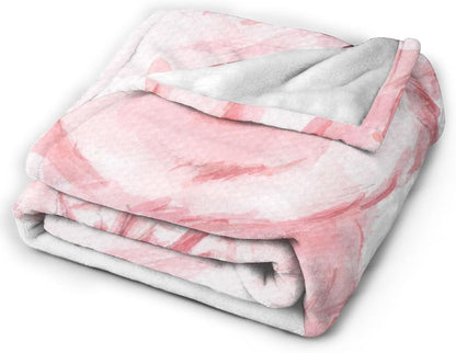 HGOD DESIGNS Lovely Pink Pig Watercolor Blanket, Super Soft Pig Throw Blanket 50"x60" Blanket for Bed Couch Chair Fall Winter Camping Living Room Office