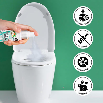 Clean-n-Fresh Toilet Spray 6.8 Fl.Oz, Poop Spray Beach Coco, Bathroom Air Fresheners Spray, Long Lasting Odor Eliminator - Coconut, Vanilla & Lily of the Valley