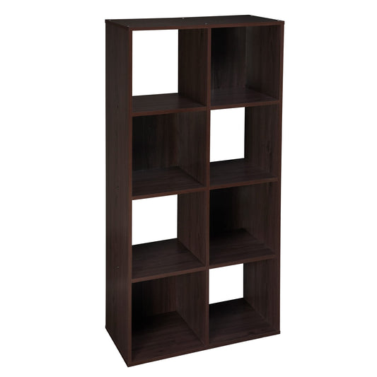 ClosetMaid Cubeicals 8 Cube Storage Shelf Organizer Bookshelf, Stackable, Vertical or Horizontal