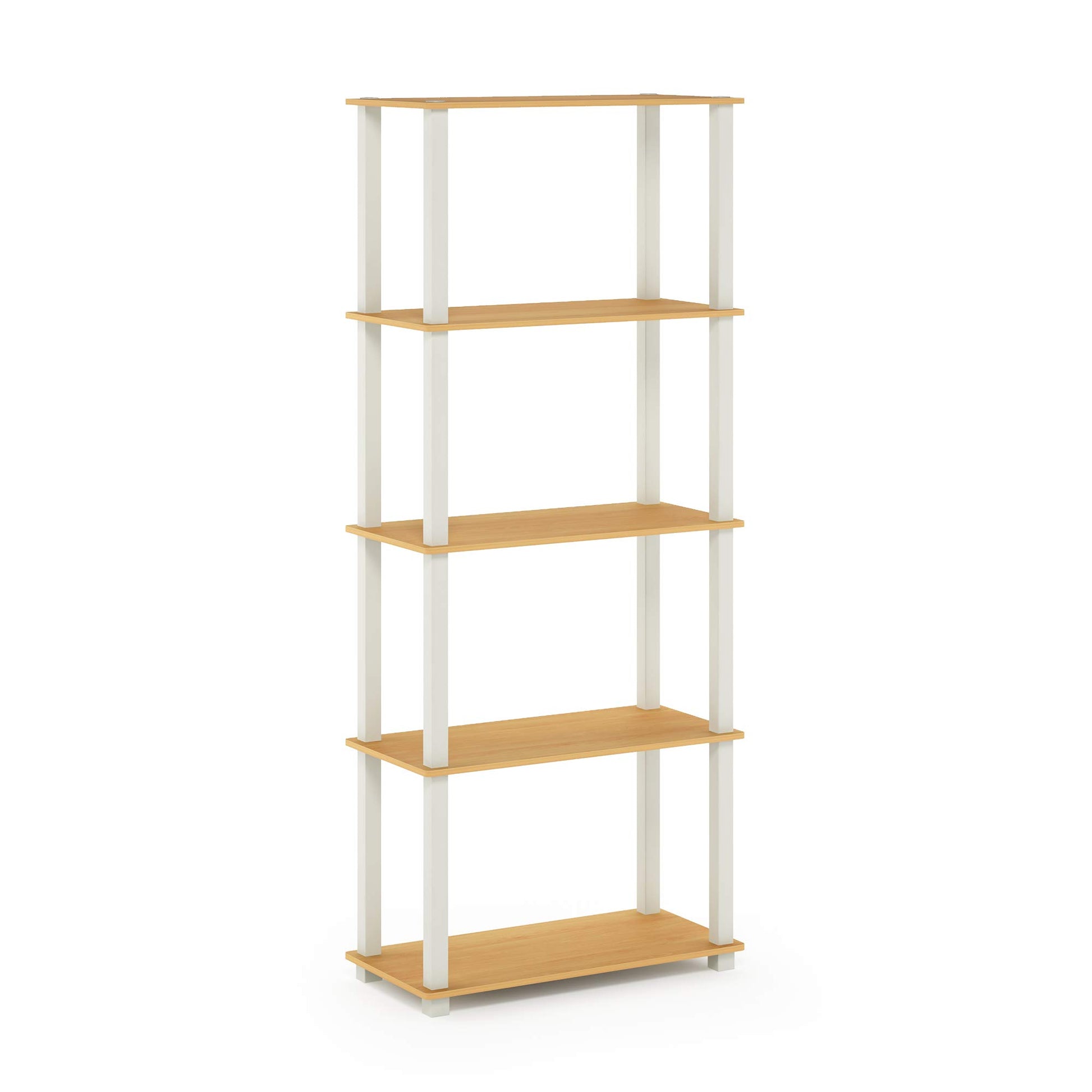 Furinno Turn-N-Tube 5-Tier Multipurpose Shelf / Display Rack / Storage Shelf / Bookshelf, Square