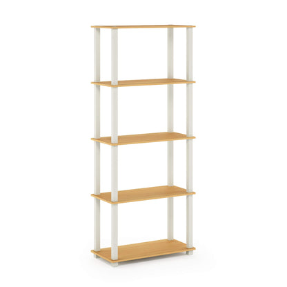 Furinno Turn-N-Tube 5-Tier Multipurpose Shelf / Display Rack / Storage Shelf / Bookshelf, Square