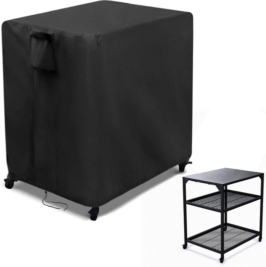 Kingling Outdoor Pizza Oven Table Cover for Ooni Medium Table, Waterproof Outdoor Grill Prep Table