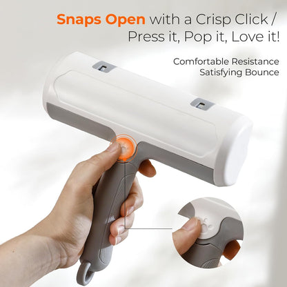 Pet Hair Remover - Reusable Lint Roller for Cats and Dogs, Effortlessly Removes Fur from Furniture, Carpets, Bedding, and Clothing, Static Cling Technology, Self-Cleaning Design