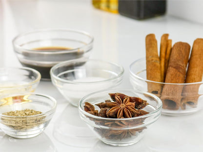 HillSpring 3 Sizes of Glass Prep Bowl Sets, Clear Small Pinch Bowls for Salt, Spices and Chopped Ingredients, 1.5oz/2.5oz/3.5oz, Set of 12