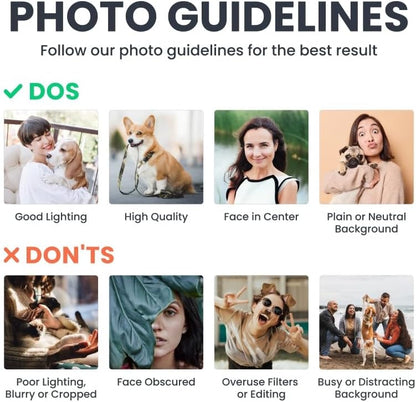 Pawfect House Custom Photo Acrylic Ornament, Personalized Christmas Sympathy Memorial Gift for Loss of Mom, Dad, Not A Day Goes by, in Memory of Christmas Ornament, Grief Gifts for Women, Men