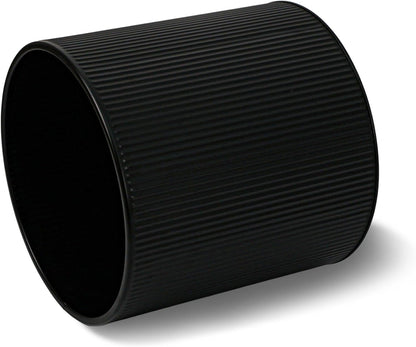 ARNIS Modern Plant Pots, Set of 2 Round Large Planters with Stand, Large Size Metal Pots with Drainage Holes for Living Room, Office, Garden or Balcony, 10.5 &12.25 Inch, Black & Gold