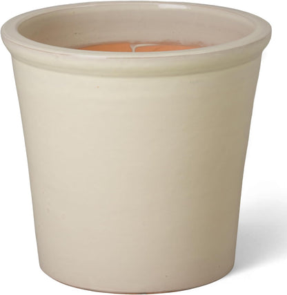 Emissary Round Stoneware Planter (Parent SKU 12012) (Cream, 16" D x 15" H)
