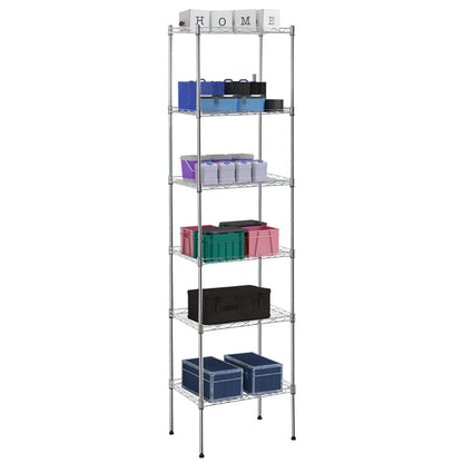 BestOffice Adjustable NSF-Certified Metal Shelf Wire Shelving Unit Storage for Small Places