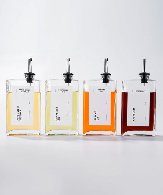Olive Oil Dispenser for Kitchen, Cooking Oil Dispenser, Oil and Vinegar Dispenser Set, Olive Oil