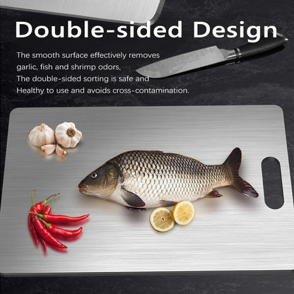 3 pack Titanium Cutting Boards for Kitchen -Titanium Cutting Board Double Sided Titanium Cutting Mat,Non Stick Chopping Board