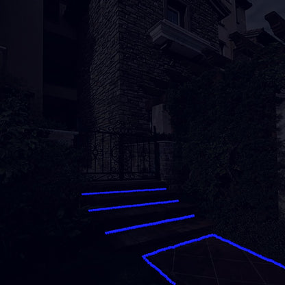 GLOCARNIVAL Glow Pebbles, 300 pcs Blue Glowing Rocks for Outdoor Decor, Garden Lawn Yard, Aquarium, Walkway, Fish Tank, Pathway, Luminous Pebbles Powered by Light or Solar