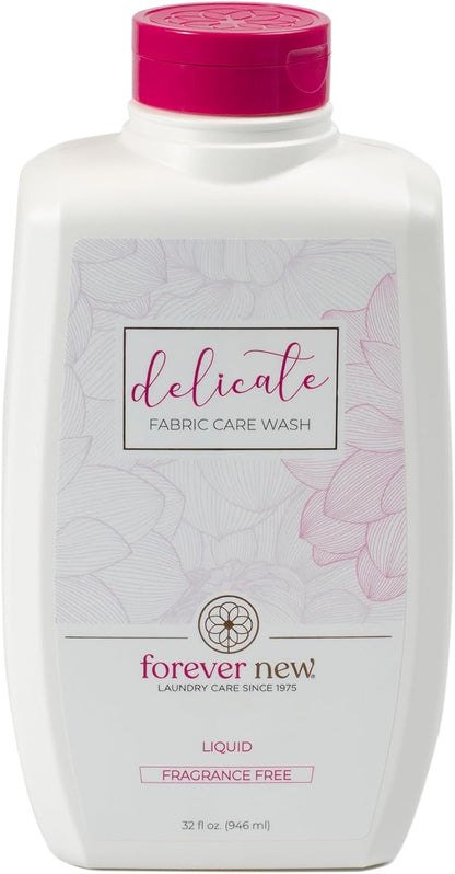 Forever New 32oz Liquid Unscented Fabric Care Wash 2 Pack (64oz Total) Natural Laundry Detergent