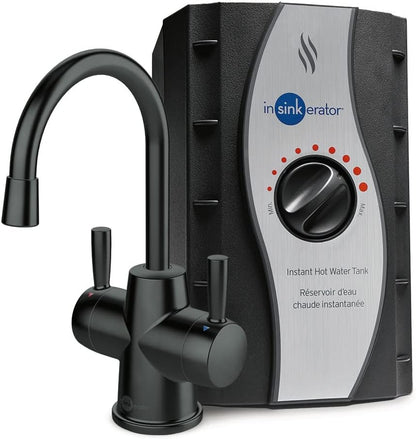 InSinkErator Stainless Steel Tank, HC250MBLK-SS HOT250 System & F-2000S Premium Under Sink Water Filtration System for Instant Hot and Cold Water Dispenser System