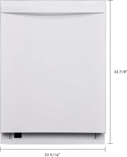 Kenmore 24" Built-in Stainless Steel Tub Dishwasher EasyFlex 3rd, SmartWash, UltraWash, TurboDry, MoreSpace Plus Adjustable Rack, Energy Star Certified, White