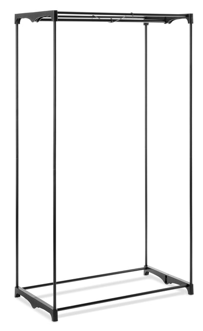 Whitmor Portable Clothes Closet - Freestanding Garment Organizer with Cover - 36 Inches Wide - Black