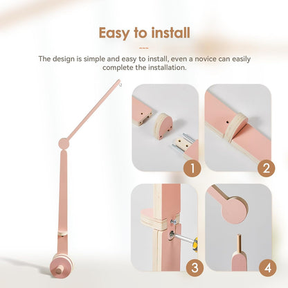 HI BABY MONMENT Crib Mobile Arm - Baby Mobile Hanger with 2-Height Settings Adjustable, Stabilizing Attachment for Added Safety, Mobile Arm for Crib, Sturdy & Secure Design for Nursery Mobile