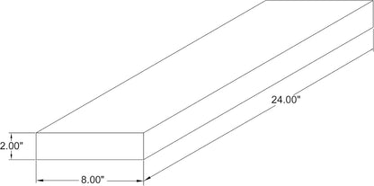 joelsantiques - 24 Inch Wooden Floating Shelves for Wall - 24x8x2 in - Made of Natural Wood - Short Heavy Duty Rustic Wall Shelves for Bedroom - Perfect for Living Room, Kitchen - Black