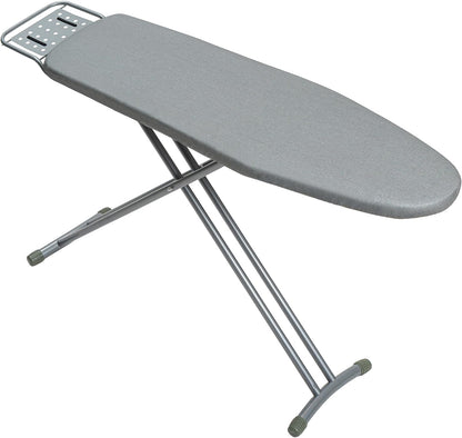 Ironing Board Full Size, BlissBoard 43"x13" Sturdy Heavy Duty Iron Board with Iron Rest, Heat Resistant Cover with Ultra Thick Padding, Height Adjustable, Silver