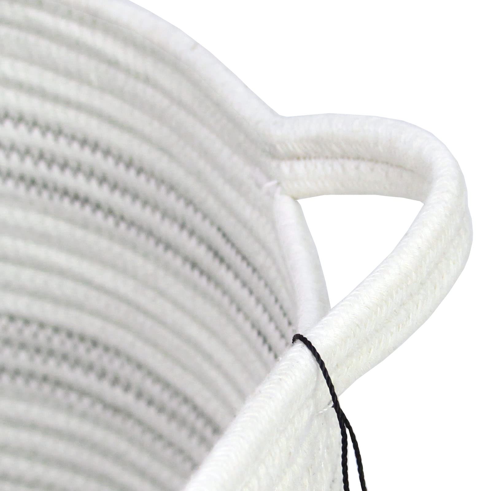 Casaphoria XXXLarge Cotton Rope Basket 22" X 22"X 14" Blanket Basket for Living Room Woven Basket