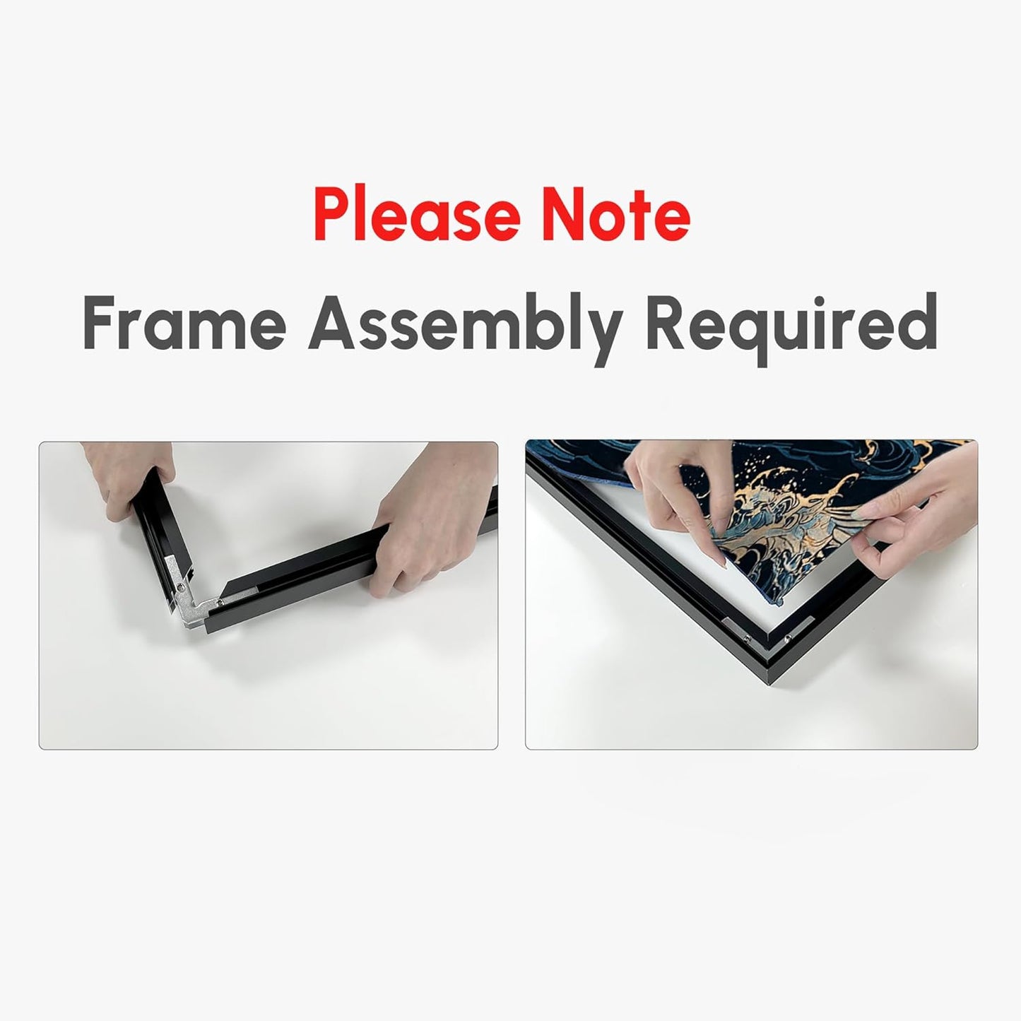 SIGNWIN 24"x46" Extra Large Framed Wall Art Golden Light River Path Dreamy Impressionist Landscape Illustration for Home Living Room Bedroom Decor (Frame Assembly Required)