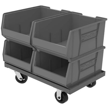 Akro-Mils 30289 Super-Size AkroBins Plastic Storage Bins, Space-Saving Stackable Bins for Garage