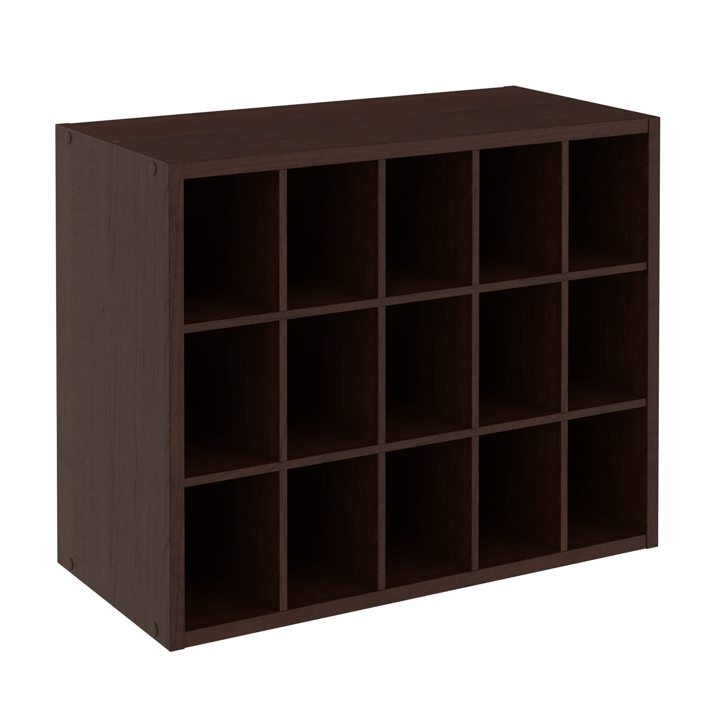 ClosetMaid 15 Cube Stackable Storage Organizer for Shoes, Bags, Crafts, Hobbies with Wood Shelves