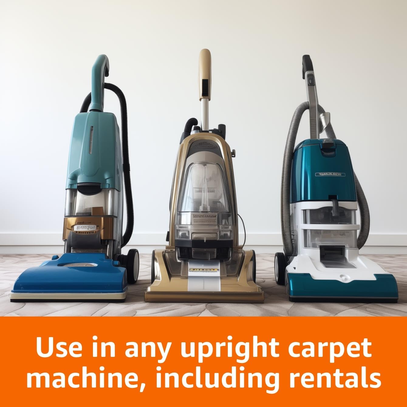 Amazon Basics Oxy Carpet Stain Remover Cleaner, Fresh Scent, 64 fl oz (Pack of 2)