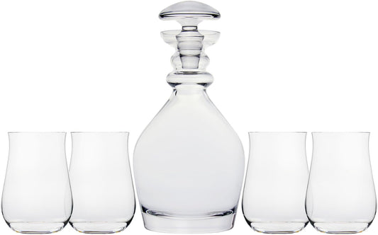 Ravenscroft Crystal | 5-piece European-Made Hand-blown Decanter Gift Set | 47.5 Fl Oz Decanter |