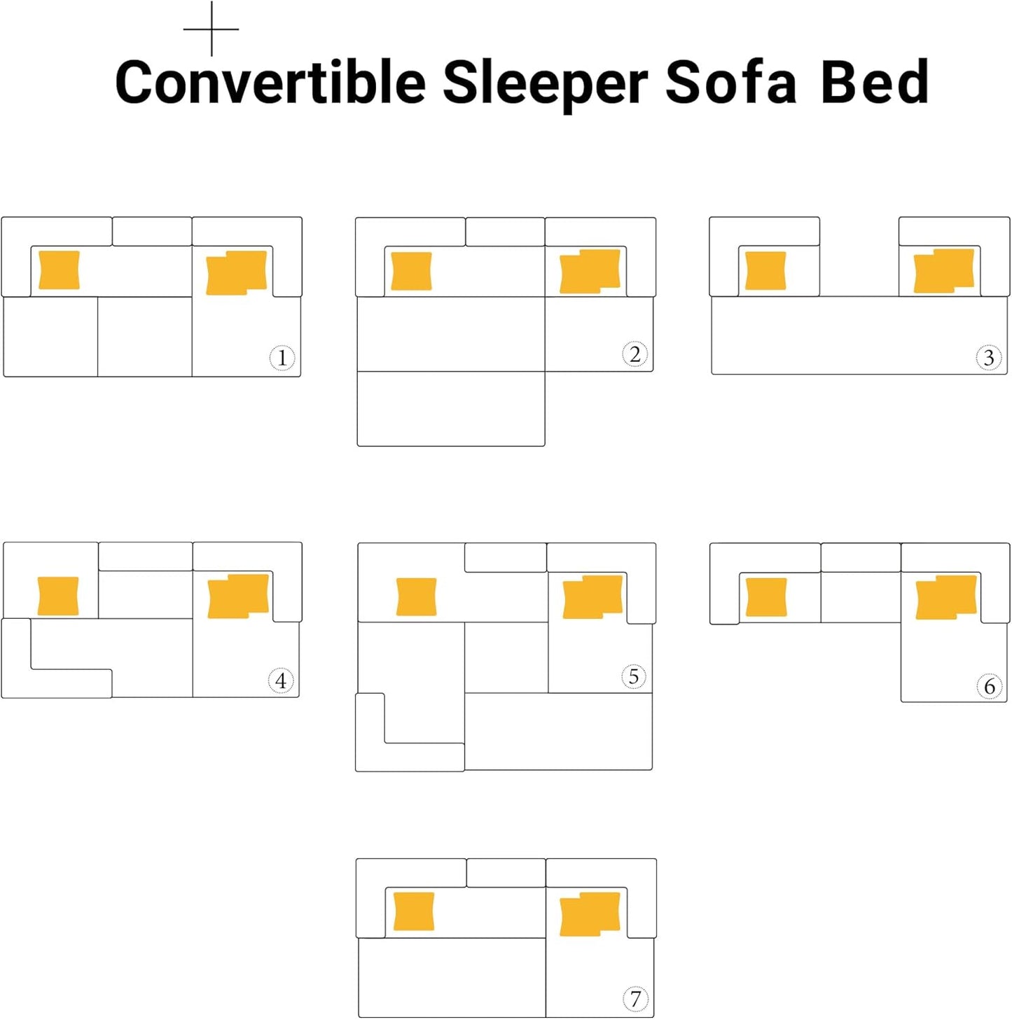 108" Oversized Convertible Sleeper Sofa Bed, Corduroy L Shape Sectional Couch, Folding Sofa Bed with Side Pocket, Modern Cloud Floor Mattress Couch, Modular Sofa for Living Room, Beige