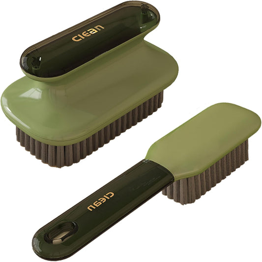 Laundry Stain Brush Household Scrub Brush Laundry Brush for Stain Removal,Soft Bristle Brush 2 Pack