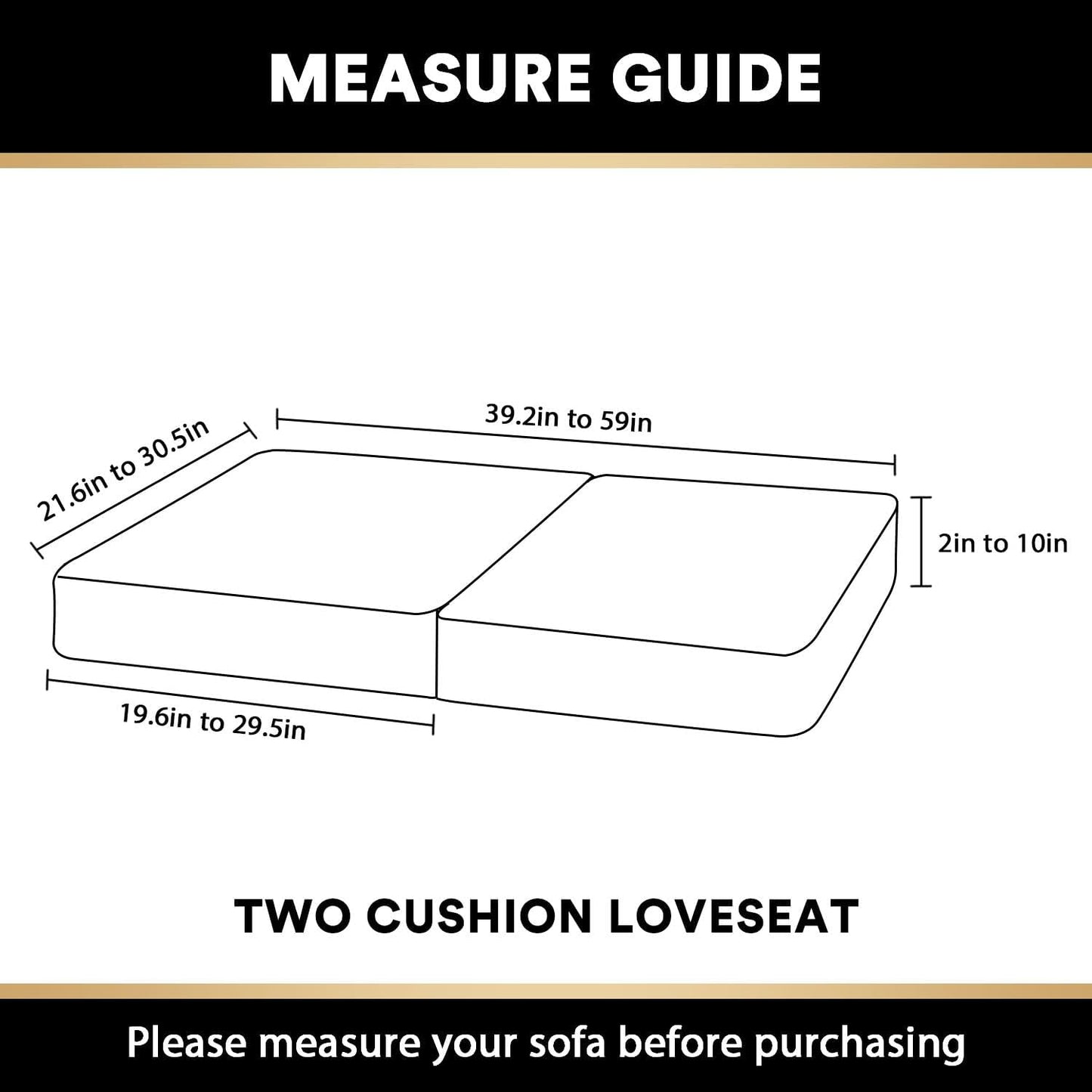 PrinceDeco Velvet Sofa Cushion Covers, Stretch Couch Cushion Covers for Individual Seat Couch Slipcover Sets Furniture Protector for Loveseat Sofa Cushion(Each Width Up to 29.5", Blue)