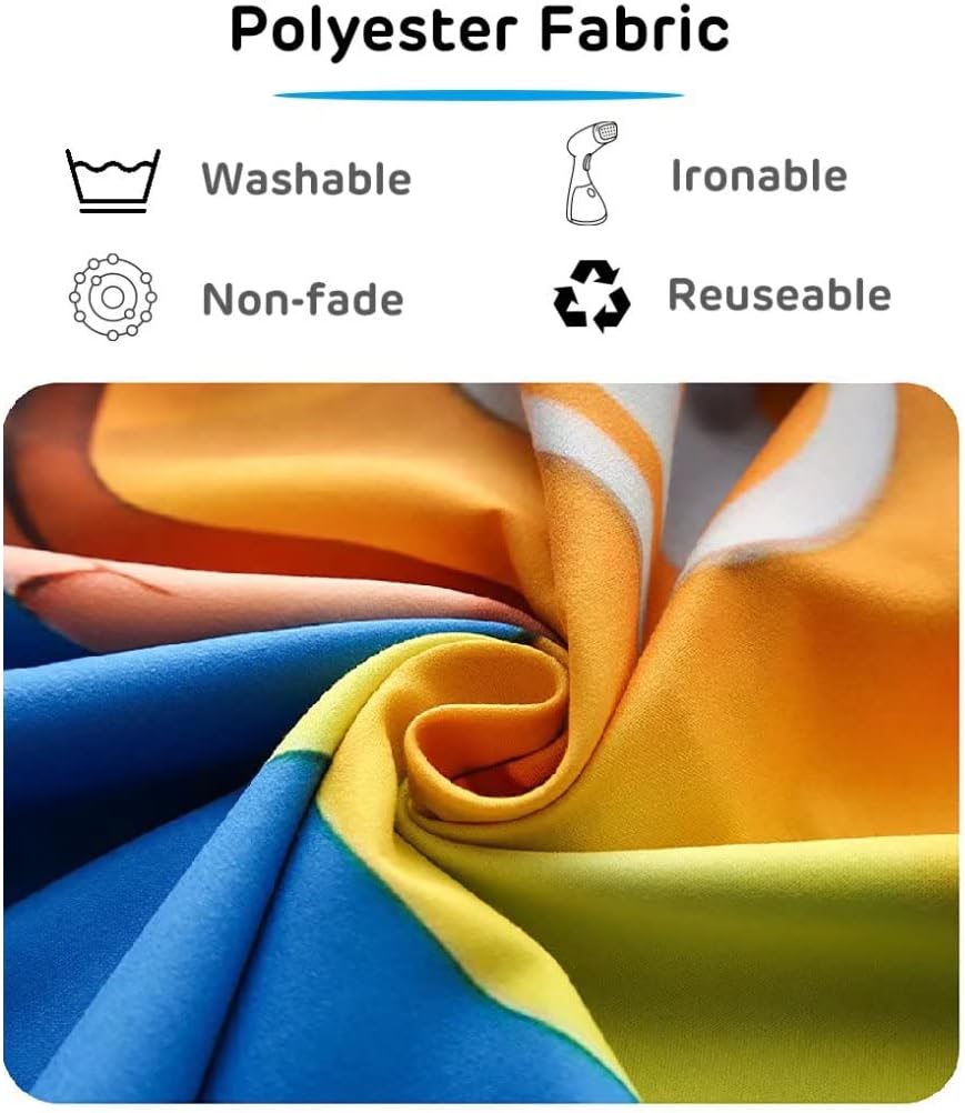 BELECO Tie Dye Tapestry Wall Hanging 92x70 Inch Fabric Tie Dye Color Texture Background Tapestry Groovy Sign Rainbow Tapestry Hippie Tie Dye Tapestries for Bedroom Living Room Dorm Decor