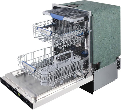 Large Capacity 24 inch Top Control Built-In Dishwasher with Third Rack ??ENERGY STAR Certified, 47-dBA Ultra-Quiet, Stainless Steel (White)