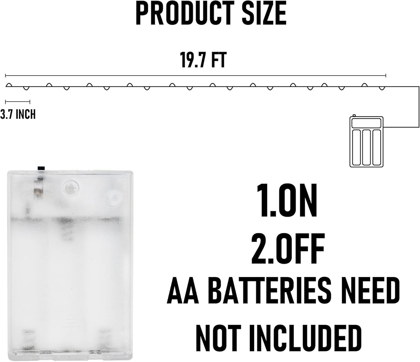 Dazzle Bright Orange Fairy String Lights, 4 Pack Total 80FT 240LED Copper Wire Battery Operated Waterproof Lights, Halloween Decorations for Indoor Home Outdoor Patio Yard Party Decor