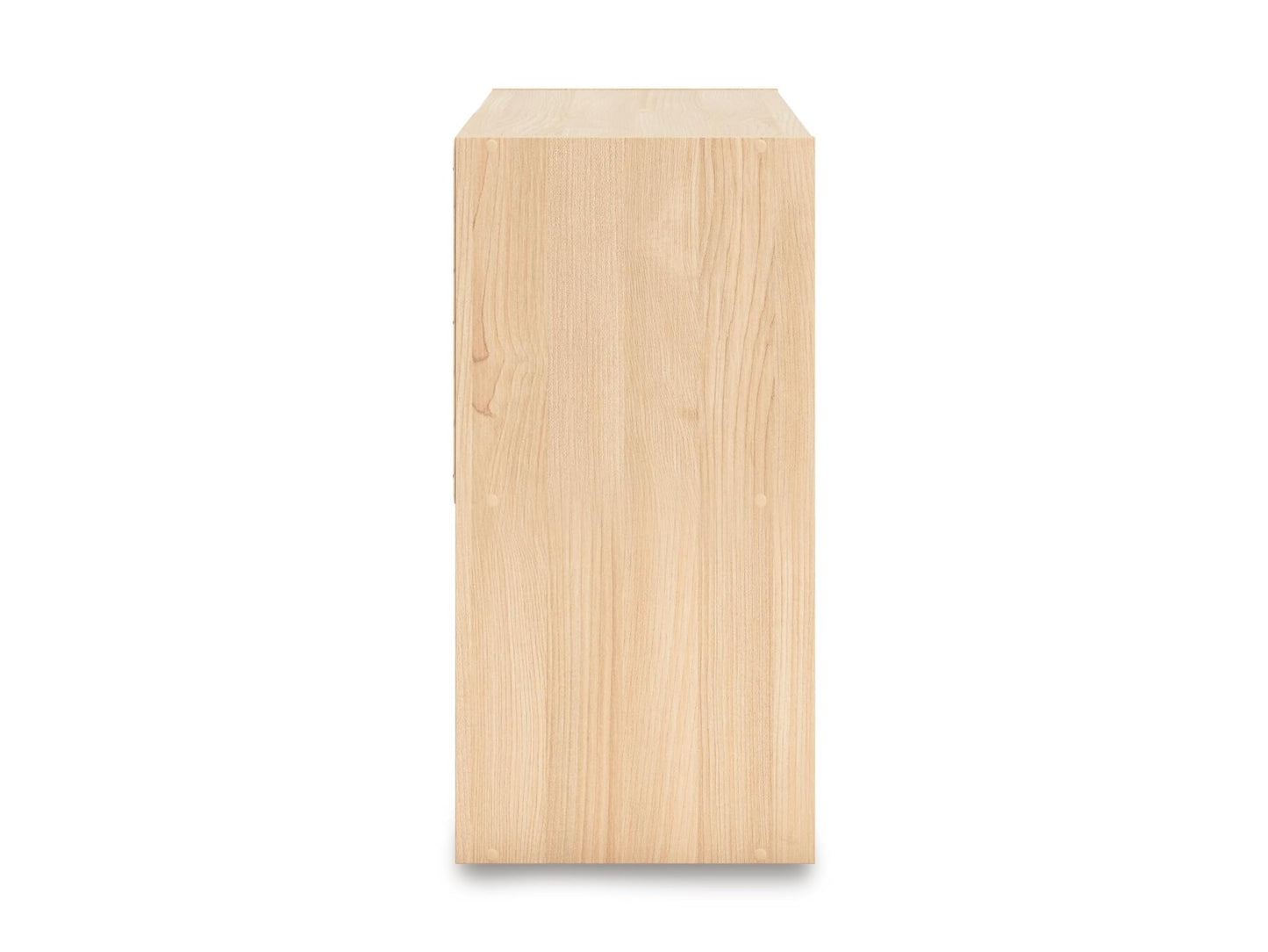 Signature Design by Ashley 4 Cube Organizer Bookcase, Light Brown Ash