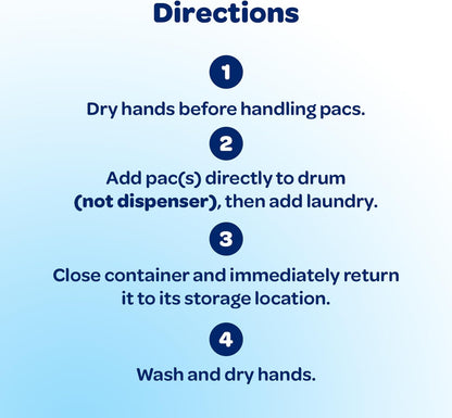 all Free Clear Mighty Pacs Laundry Detergent, for Sensitive Skin, Unscented and Dye Free, 80 Count