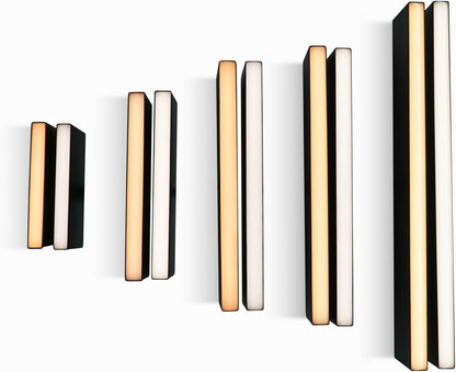 LUMENGY Paver Light Slim 0.5x14 Inch Glare-Free Steel Brick Lighting for Pavers, Walls, Driveway & Pathway Borders 5000K Warm White, Waterproof, Drive-Over Rated - 12V AC/DC