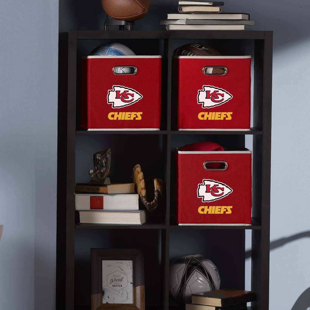 Franklin Sports NFL Kansas City Chiefs Collapsible Storage Bin