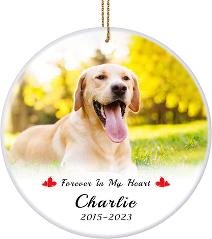 Personalized Pet Memorial Gifts, Custom Photo, Name & Dates, Dog Memorial Gifts for Loss of Dog, Cat, Customized Sympathy Keepsake Ornament 2025