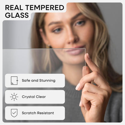 Homeforia Black Wood Frame 24x32, High End Oak 24x32 Large Wooden Poster Frames with Mat 20x28 inch Photo, 24 x 32 Picture Frame Matted to 20 x 28, 32x24 Thin Frame, Tempered Glass, Wall Kit, Set of 1